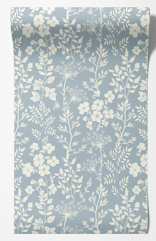 Cottage Fields Floral Wallpaper