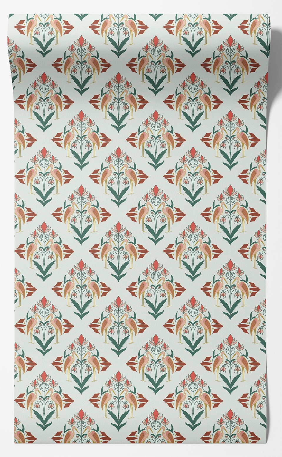 Art Deco Heron - Pink