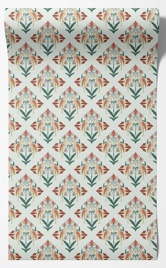 Art Deco Heron - Pink
