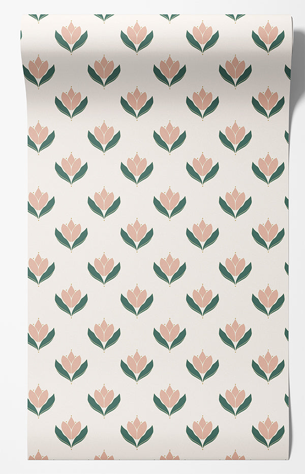 Libby Floral Wallpaper – Pink