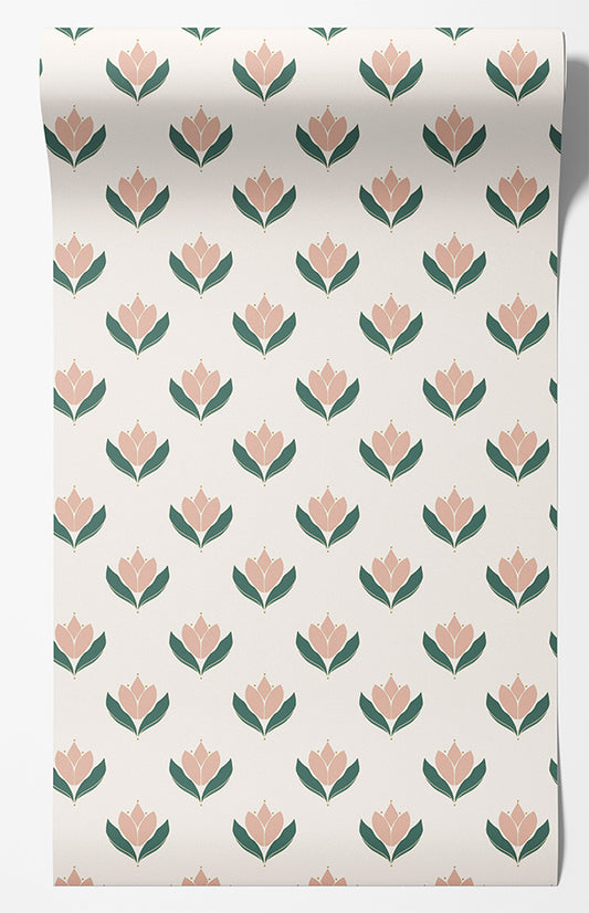 Libby Floral Wallpaper – Pink