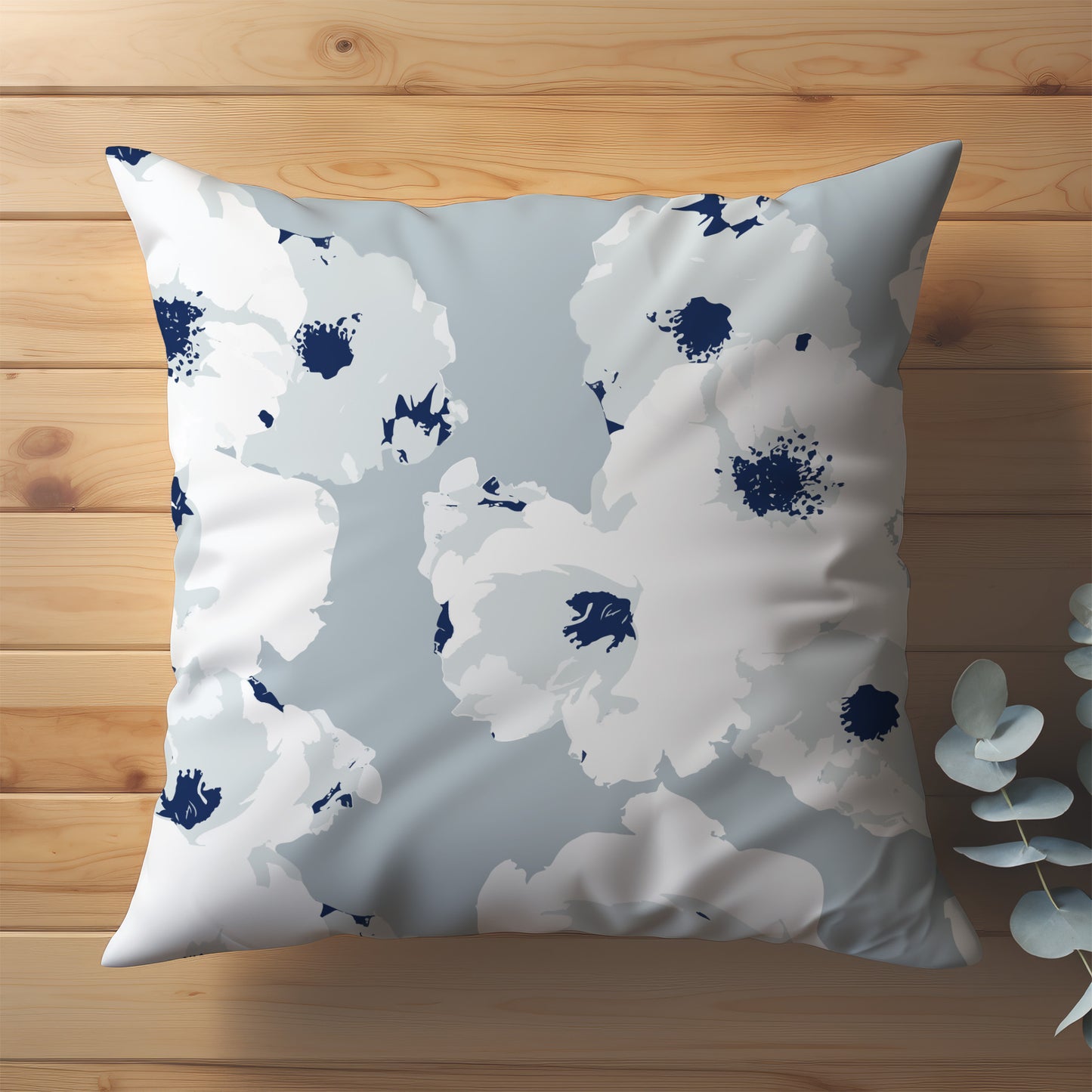 Cascading Blue Roses - Fabric