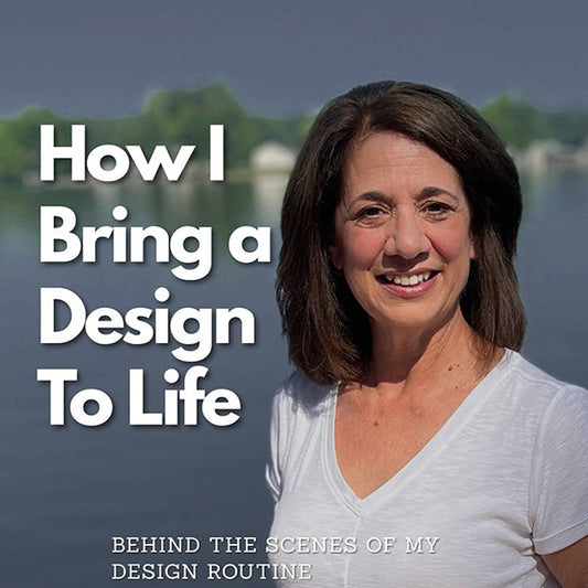 image of me with text "how I bring a design to life"