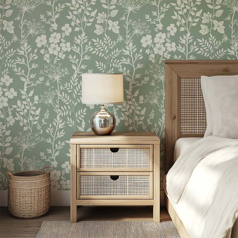 Cottage Fields Floral Wallpaper