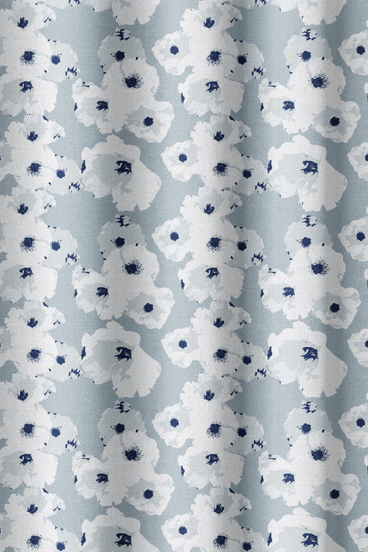 Cascading Blue Roses - Fabric